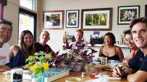 Late breakfast with Keish, Michelle, me, Rune, Sharlene, Conrad, and Kyle