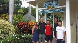 Michelle, me, Conrad, Kyle, and Keish.  Time to eat!  (again)